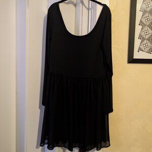 GAP mixed media long sleeved dress